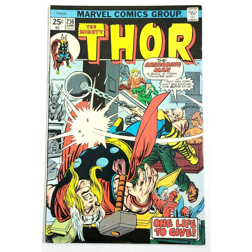 THOR # 236 - (1975) MARVEL COMICS - THE ABSORBING MAN APPEARANCE